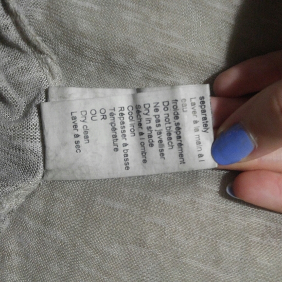 Beige Taupe Thin Knit Crochet Cardigan - Picture 13 of 13